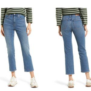 Madewell High Waist Slim Demi Boot Jeans Size 27